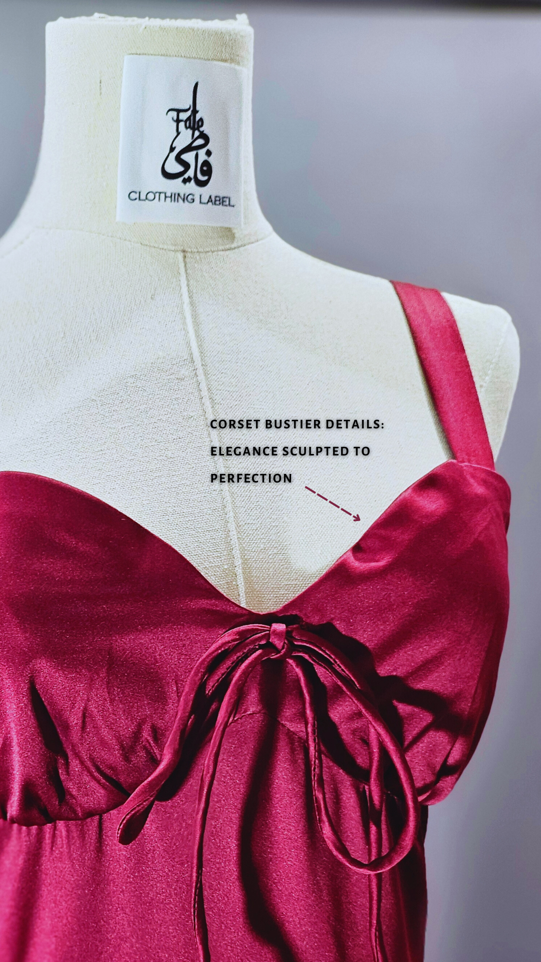 Crimson red bustier corset dress FateClothingLabel Crimson red bustier corset dress FateClothingLabel