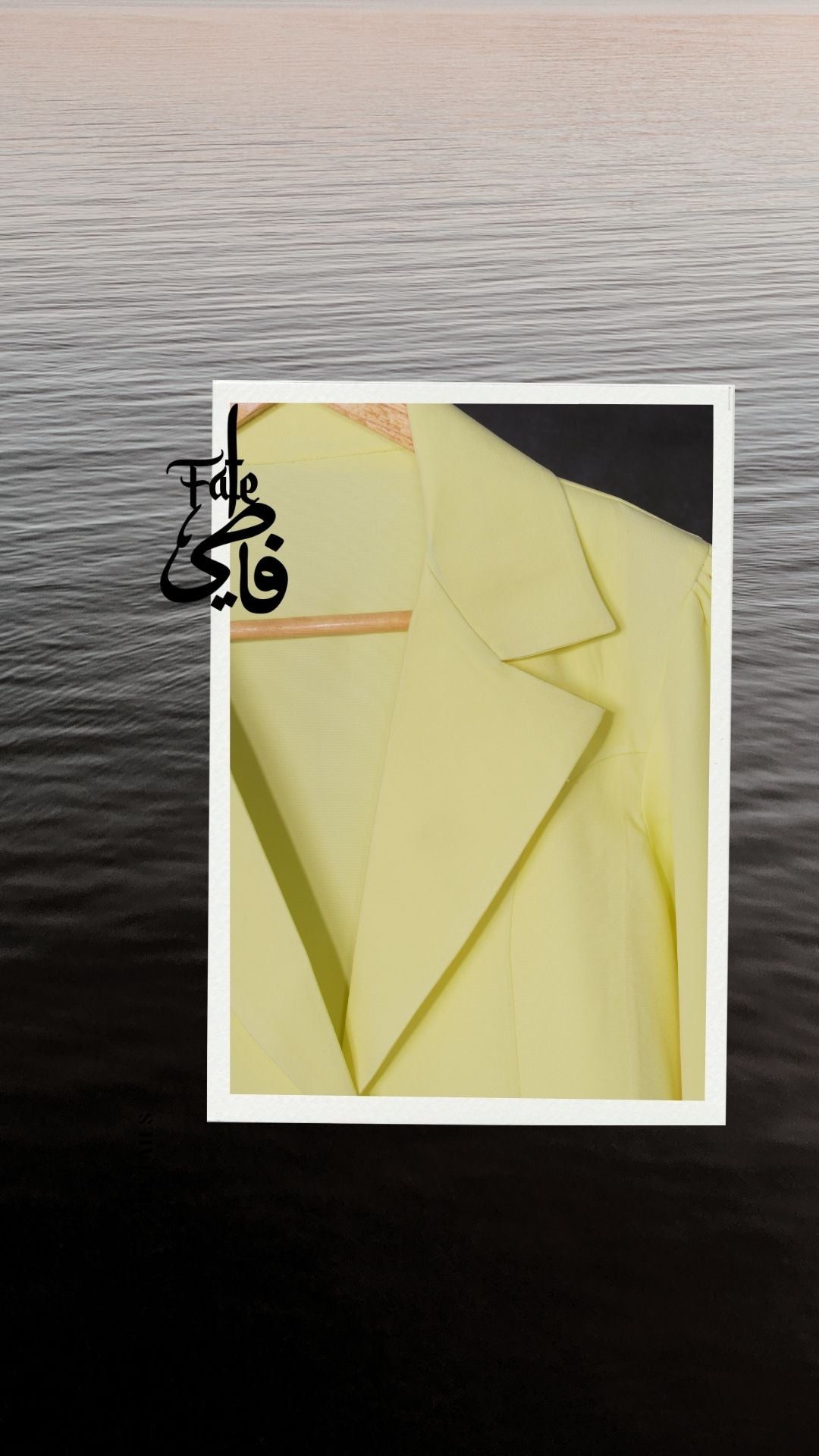 creamy yellow blazer